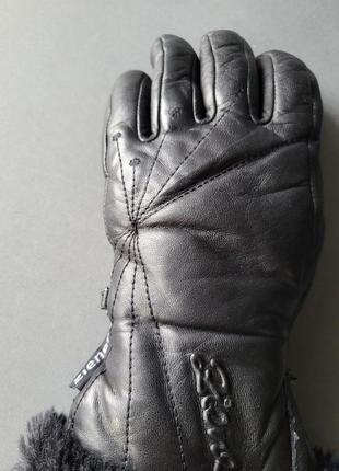 Ziener кожаные перчатки. утепленные primaloft