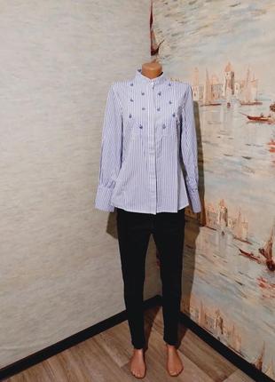 Шикарная женская базовая рубашка в полоску, женская одежда, женская обувь , женская блузка