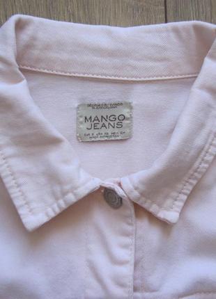 Mango (xs/s) джинсовая куртка с ручной росписью6 фото