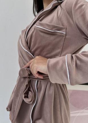 Жіноча велюрова піжама домашній костюм10 фото