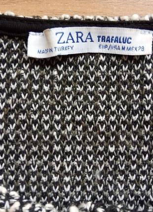Твидовое платье с карманами р. м zara фактурный трикотаж8 фото