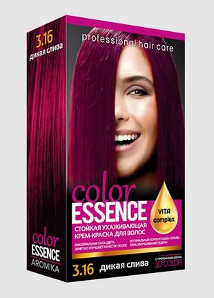 Крем-краска для волосся стійка, тон дика слива 3.16 color essence2 фото