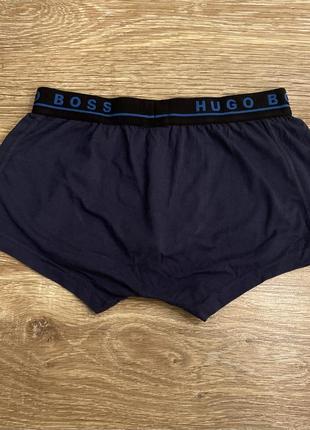 Класні, труси, боксерки, котонові, темно синього кольору, від дорогого бренду: hugo boss.7 фото