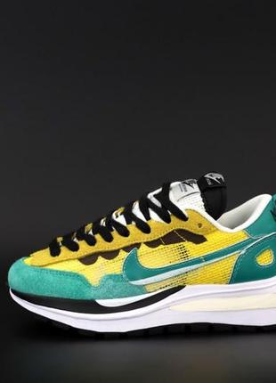 Женские кроссовки nike vaporwaffle sacai yellow green 36-38-414 фото