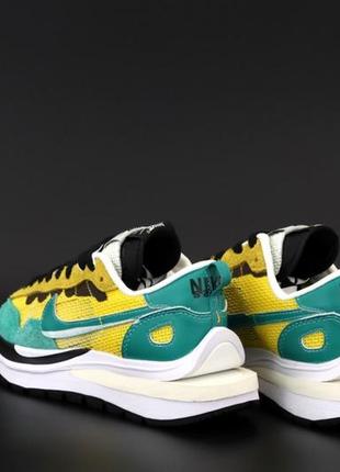 Женские кроссовки nike vaporwaffle sacai yellow green 36-38-412 фото