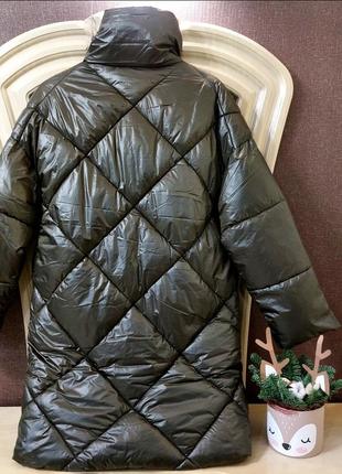 Демисезонная удлиненная курточка.2 фото
