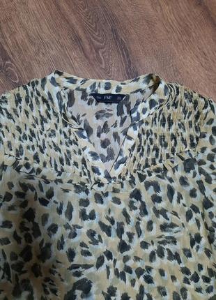 Блузка с леопардовым принтом7 фото