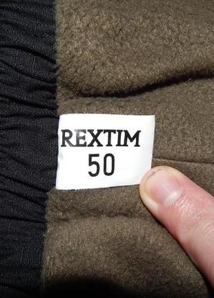 Мужские карго штаны на флисе  rextim black , чёрные брюки5 фото