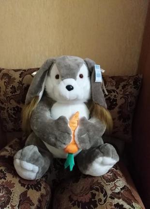 Мягкая игрушка зайчиха зайка катя