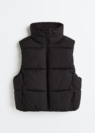 Жилетка пуффер жилет puffer h&m hm xs s m l xl3 фото