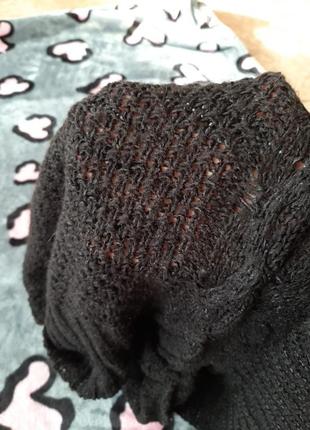 Жилет теплый свитер черный зима под горло жилетка вязаная вязаная5 фото