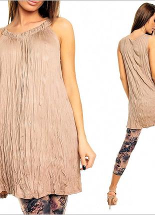 Бежева туніка річна