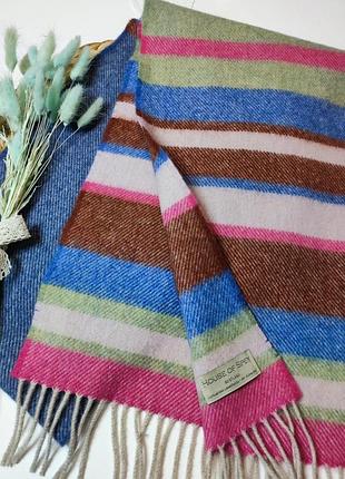 Шарф в полоску шерстяний теплий