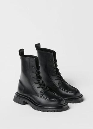 Черевики zara шкіра