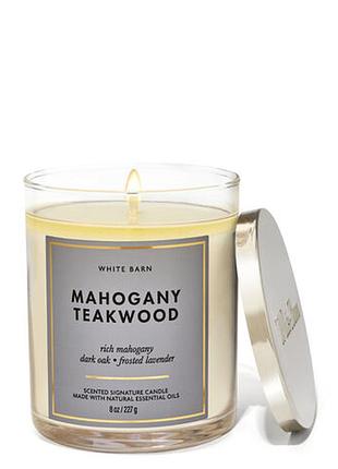 Ароматизована свічка mahogany teakwood bath & body works
