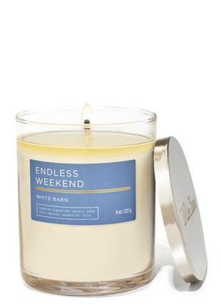 Ароматична свічка bath & body works endless weekend vanilla bean noel bath and body works