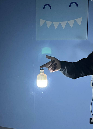 Хит-продаж! аккумуляторная светодиодная лампа, led-лампа 5вт. фонарик, фонарь