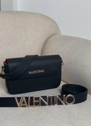 Жіноча сумка клатч шокер у стилі  valentino black