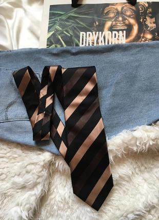 Триколірний краватка з натурального шовку baumler