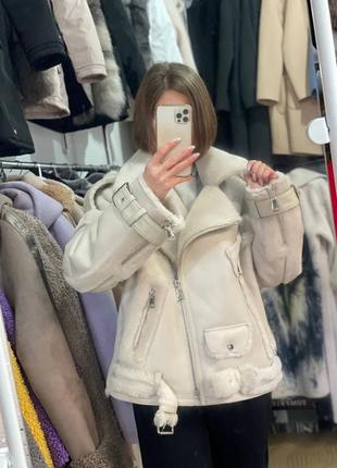 Дублянка з овчини, косуха біла. косуха чорна новинка