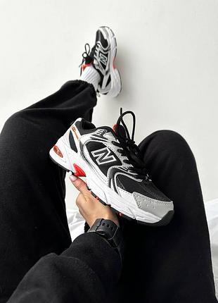 Кросівки new balance 530 « black / silver / orange »