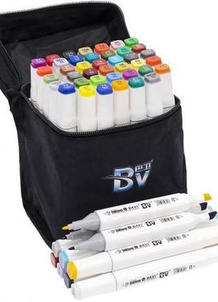 Набор скетч-маркеров 40 цветов bv800-40 в сумке
