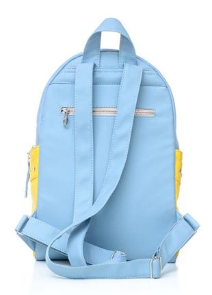 Женский рюкзак sambag dali bpse голубой с желтым8 фото
