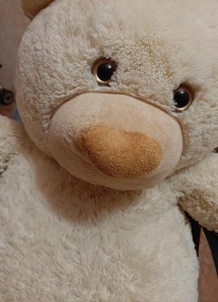 Плюшевий ведмідь медведь игрушка мягкая м'яка іграшка для дітей беж великий 1 м 1003 фото