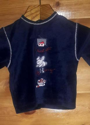 Кофта велюрова 3-6 міс.