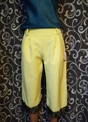 Шикарные итальянские кюлоты с кружевом