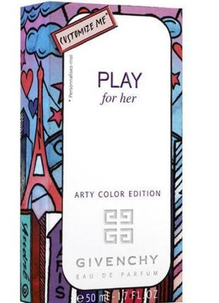 Женская парфюмированная вода givenchy play for her – arty color edition (новый, интригующий аромат) aat 75ml1 фото