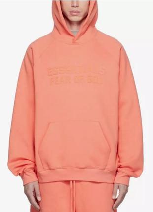 Fear of god essentials hoodie coral

fear of god