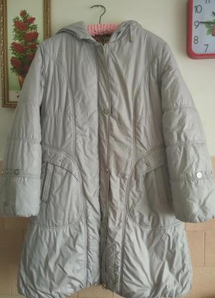 Куртка,пальто на синтепоні,хороша довжина,р 48-52