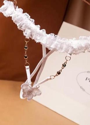 Сетевые трусики с открытым доступом 💋t-48 трусики с разрезом