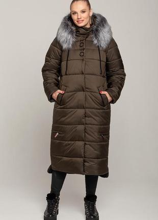 Зимове довге пальто