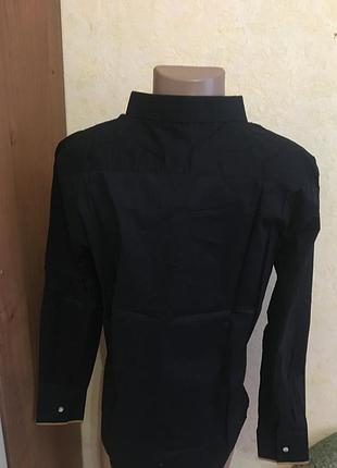 Черная рубашка с длинным рукавом размер-50\52-- reverh