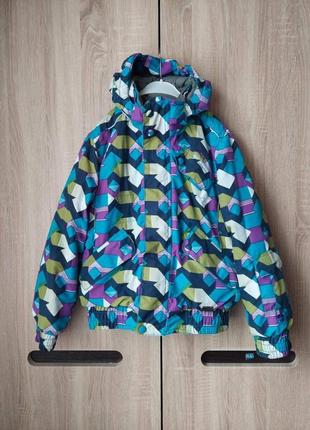 Классная термо куртка с водоотталкивающего верха на зиму-весну-осень, рост 140