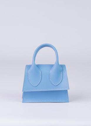 Жіноча сумка блакитна сумочка мікро сумочка маленька сумочка блакитний клатч дитяча сумка міні сумка