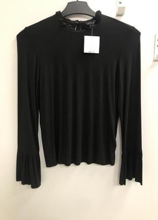 Кофта, женская, блуза, легкая, черная, topshop, s, eur36 5