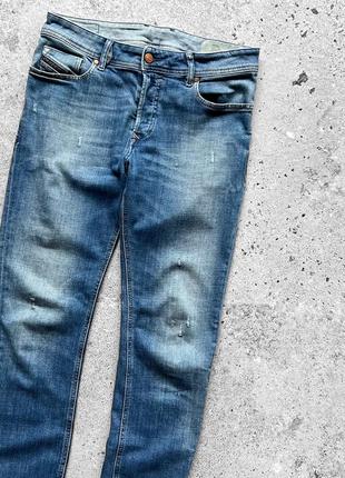 Diesel men’s blue denim sleenker slim-skinny jeans джинси3 фото