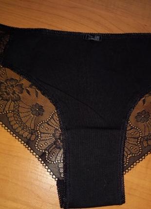 Хлопковые трусики с кружевом лавивас