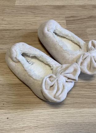 Тапочки новые велюровые на меху next 29 размер