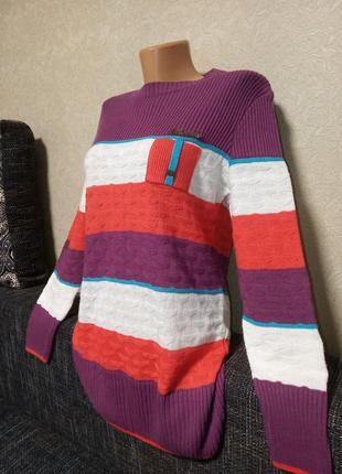 Длинный свитер с шарфом2 фото