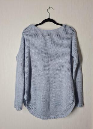 Мохеровый свитер небесно голубого цвета4 фото