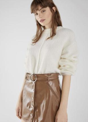 Лакова спідниця bershka