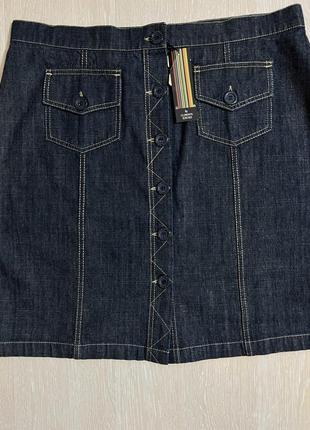 Очень красивая и стильная брендовая джинсовая юбка.8 фото