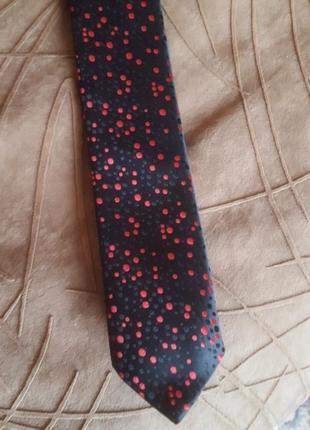 Черный галстук в горошек2 фото