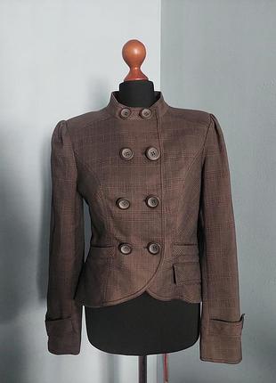 Стильный оригинальный крой жакет пиджак