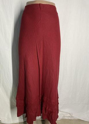 Натуральная юбка молодёжная длинная1 фото