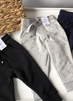 Брюки джоггеры на флисе 1-1,5 года 80-86 см george